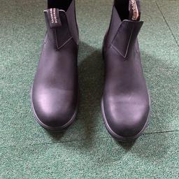 Men’s black leather pull on boots by Blundstone. Size UK 10. Only worn once. Sizing is snug. No returns. 