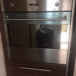 Electric oven smeg
I prefer gas pick up hardly used
This has a lead and plug at back so goes into the socket
Needs a good clean
£20
Still has some plastic cover on blue at top