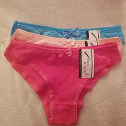 Pack of 3 Cotton Panties. Size L