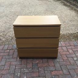 Ikea
Good solid drawers with metal runners on both
The cabinet and drawers

Height: 78cm
Depth:  48cm
Width:  80cm

Two available 
Price for each