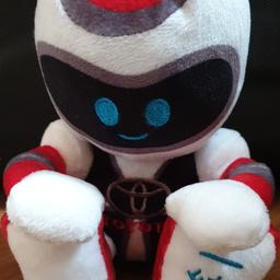 red and white toyota plush