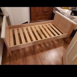 pine toddlers bed back up for sale due to time wasters in good condition