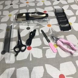 Brand new Dog clippers including blades, nail
Clippers and file. Rechargeable. These have never been used and still in original packaging. 
Collection only