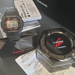 IT IS Casio G-Shock Men's Black Resin Strap Solar Powered watch
THE WATCH WAS  BOUGHT IN JANUARY THIS YEAR SO IT IS UNDER WARRANTY UP TO JANUARY 2021 . THE WATCH IS IN PERFECT CONDITION