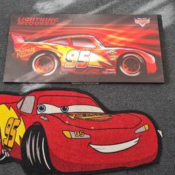 I'm selling a lighting mcqueen poster which is in excellent condition and rug. 

Happy to sell separate.