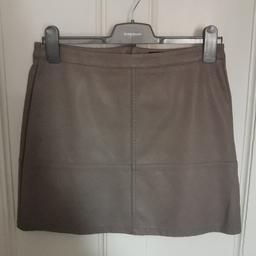 Leather look skirt. Size 10