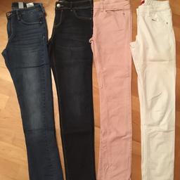 4 Jeans von sOliver, Esprit, H&M und C&A
Kaum getragen, die rosa und die weiße Jeans haben verstellbaren Bund
Größe 164
Einzeln um je 8 Euro 