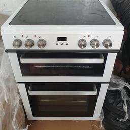 60cm wide 
Electric kitchen cooker 
Double oven
Good condition 
Hardly been used only been used for 3 months