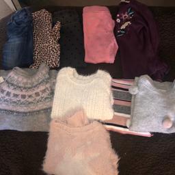 Jeans, leggings, jumpers, jumper dress. Cardigan. Excellent condition- collection hythe