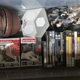 Games movies books figures Lego etc.. Looking for offers of around £50