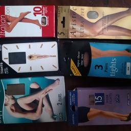Selection of ladies tights. Range of colours and sizes.