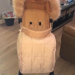 Here I have my babiie stroller comes with footmuff chest pads fur trim and cup holder and rain cover will consider swapping  or selling immaculate condition can deliver for extras no time waters please