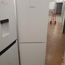 fully working fridge freezer in good working condition 
missing two fridge door shelves
some signs of use ie scratch etc
can deliver depending on location