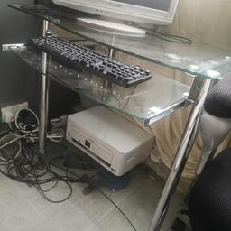 Glass computer desk no longer in use and ready for a new home. In good condition just needs to be wiped clean. Collection only from Peckham Rye.
Accepting reasonable offers