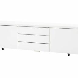 Glossy White Ikea TV unit in very good condition