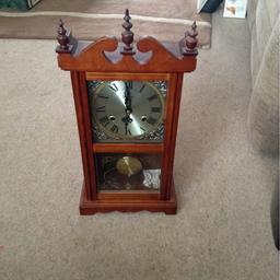 A lovely wind up clock, nice for a hall way. Cash on collection. With self distancing.