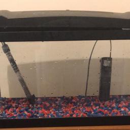 55 litre fish tank comes with filter heater and stones no light 40 Ono collection South Ockendon