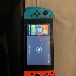 Nintendo switch improved battery. no games .few scratches on screen but nothing major, not the original docking station but still works just like one (hdmi also included). charger included. selling as i dont use it anymore. wanting £250 ovno. collection only s5