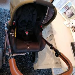Selling my gorgeous ickle bubba stomp v4 woodland special edition pushchair😢😢 comes with 3 years warranty, carry cot, big seat, rain cover, changing bag, car seat, car seat clips for pram, isofix base for car 2 brand new back wheels which I've never used! Does have a few scratches to them frame (as seen on the photos) also the bag as Abit of a fray on it (seen on photo) other than that there is nothing at all wrong with it, will be sad to see it go😢😢 will send more photos on request