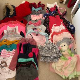 About 45 items ( maybe more) all in good condition, including beautiful dresses, coat, leggings, trousers, tops and jumpers most from Next. Collection from burntwood ( maybe able to do local drop off)