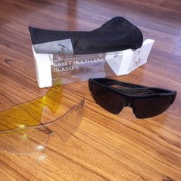 Rayet multi lens glasses with x3 different lens for different rides
