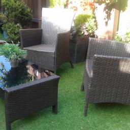 New rattan garden table chairs set 07588728105