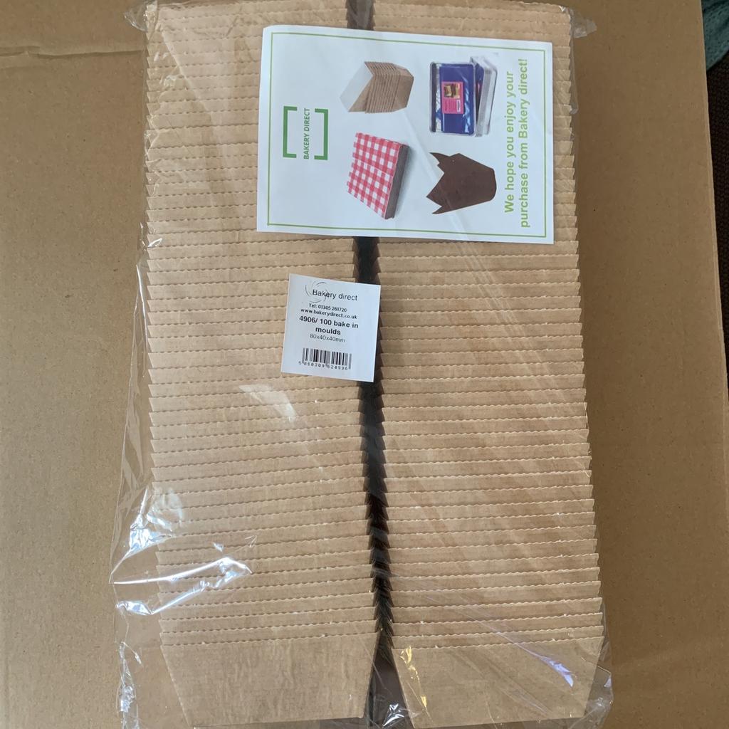 100 mini loaf bake-in disposable paper moulds in G4 Glasgow für 12,00 ...