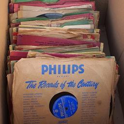 as described big box of old 78s jazz  free to whomever wants or can make use out of them