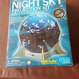 make the projector from kit in the box and watch your bedroom light up with the stars and consolations 