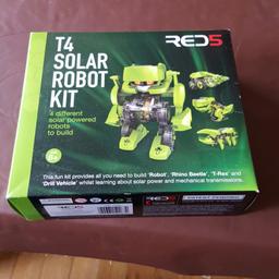 All you need to build 4 different solar powered  
robots