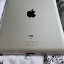Apple iPad 16GB

White and Silver

In Excellent Condition

Always kept in a case

Thanks for looking