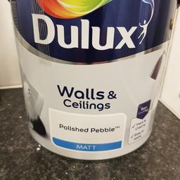 polished pebble dulux paint 3/4 tin left as changed my mind on  colour