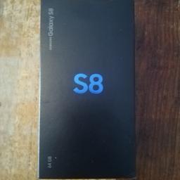 Samsung galaxy s8 64gb unlocked to all networks, as you can see from the pictures the screen is damaged and back glass broken but the lcd has no damage and the phone works perfect as I've been using this phone for some time now, its comes boxed with all accessories charger ect, buyer to collect from Sheldon birmingham