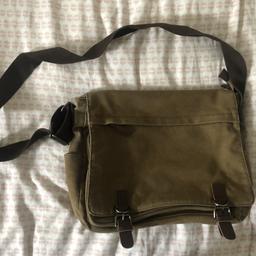 Its a good size for your laptop or large ipad etc and a4 papers . In good condition has been used a few times but I needed a backpack so I no longer have a use for this.