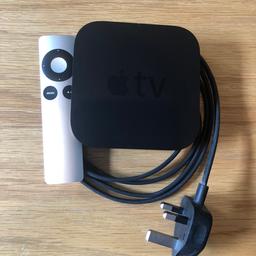Apple TV digital media player and streaming device
Stream content from iOS devices to your tv.
Rent or purchase tv series and movies directly on the device.
Fully working order, but no box.