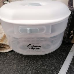 Tomiee tippee microwave steralizer practically brand new only used once with bottle brush