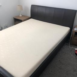 King size bed for sale can come with mattress . Two little nicks in the bottom of the bed frame see pics

Buyer to collect and dismantle tomorrow 