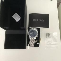 Gents Bulova watch in excellent condition, has been worn a few times but no longer needed as I have a Apple Watch so has been placed back in box. Nice little gift for the bloke or teenager ..can post also but PayPal fees will be added and postage. Selling for less than half the price