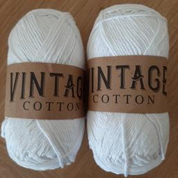 2 brand new 100g cotton yarn