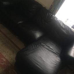 Sofaitalia is genuine leather handmade in Italy
3 seater that extended at end
2 seater
1 single
150 
They have been used but I always wipe and clean
Pick up great Harwood