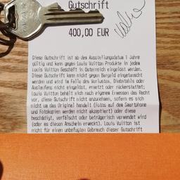 €400,- Louis Vuitton Gutschein. Ausgestellt am 24.06.2020 einlösbar in allen Österreich Filialen

 :)