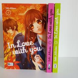 Verkaufe den Manga In Love with you 1-3.

Die Mangas sind in einem sehr guten Zustand.

Bezahlung per Überweisung/PayPal und Abholung möglich.
Versendet werden kann versichert per Hermes/DHL Paket.
Bei Fragen oder Interesse einfach anschreiben :)
