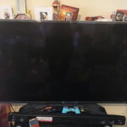 Lg 55'' 4k smart tv, has lines and a crack but not noticeable when it is off