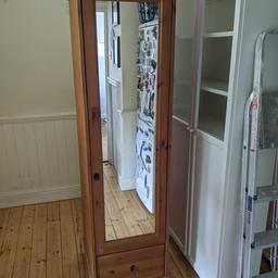 Much loved wardrobe. Collection only. 6ft 1in high, 23in deep and 19in wide.
