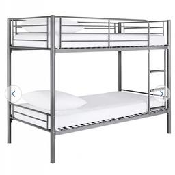 shorty bunk beds have had just under a year, only selling because i have moved and children have a bigger room, comes with mattress will upload more pictures,