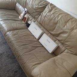 3 seater and a two seater leather sofas for sale comes with the leather care kit, good condition, collection only or I can deliver for a small fee.