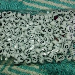 Assorted letter beads, can be used for kids crafts, art work or make bracelets