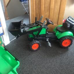 Hi I’m selling a children’s green tractor hardy been use only sit on twice and never been out of the house age from 1 to 4 years in very good clean condition collection only from motthingham se9 4ld