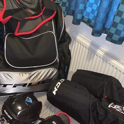 DONT BUY FOR £1!!!
Selling mostly senior NEW ice hockey kit
NEW CCM JETSPEED SHORTS RRP:£110 selling for £90
NEW CCM JETSPEED SHIN GUARDS RRP:£60 selling for £50
BASICALLY NEW BAUER BODY ARMOUR: £40
USED BAUER HELMET: £40
NEW TRUE BAG RRP:£90 selling for £70