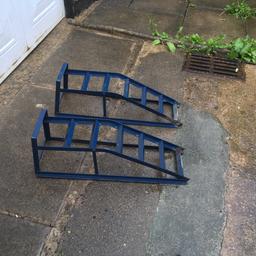 Selling one pair of 2 ton Car Ramps as per photos. Good condition only used a couple of times. Collection from Leyland (can deliver free of charge within 10 mile radius if necessary)